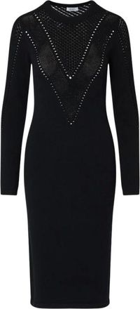 Liu Jo White Dresses - female - Liu Jo - Midi Dresses - Black - L - Dresses