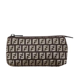 Fendi Pre-owned Canvas Coin Pouch - Dames - Pre-owned - Bruin - Maat: ONE Size