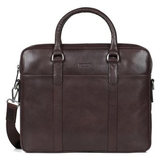 Howard London Kieran Laptoptas - Heren - Laptoptassen - Bruin - ONE Size - Leer - Tassen