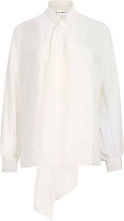 P.A.R.O.S.H. Blusa con fiocco - Bianco