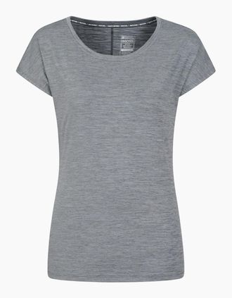 Mountain Warehouse Womens Mountain Warehouse Womens/Ladies Panna II UV Protection Loose T-Shirt - Grey - Size: 18