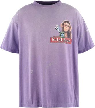 Saint Mxxxxxx Purple Crew Neck T-Shirt
