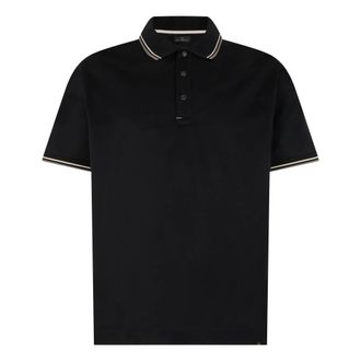 Paul & Shark Cotton Polo - male - Paul & Shark - Polo Shirts - Black - 4XL - Tops