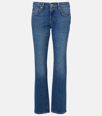 7 For All Mankind Low Cigarette slim jeans