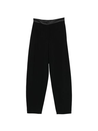 Emporio Armani toelopende broek met satijnen rand