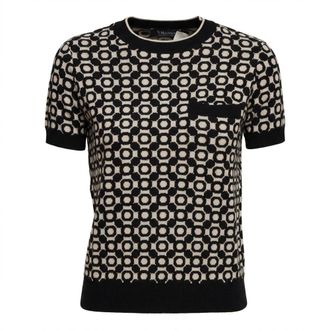 Max Mara T-Shirts, female, Black, Size: XS Crew-neck T-shirt