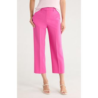 Theory High Waist Straight Leg Pants in Carnation at Nordstrom Rack, Size 00