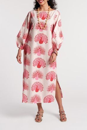 Frances Valentine Minnow Maxi Peacock Dress in Oyster/multi at Nordstrom, Size X-Small