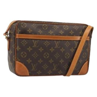 Louis Vuitton Pre-owned Monogram Canvas Shoulder Bag - Dames - Pre-owned - Bruin - Maat: ONE Size Leer