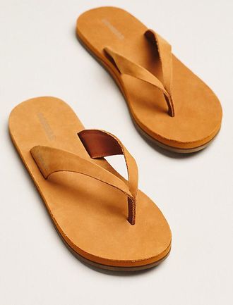 Bombas Sunrise Leather Flip Flops