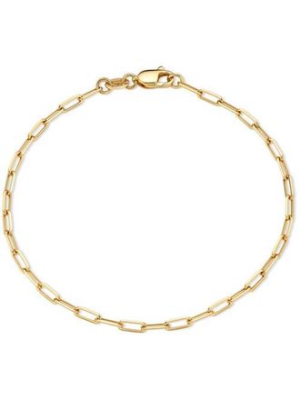 Devata Paperclip Chain Bracelet in 14K Gold, 2.2mm in Yellow Gold at Nordstrom, Size 7.5