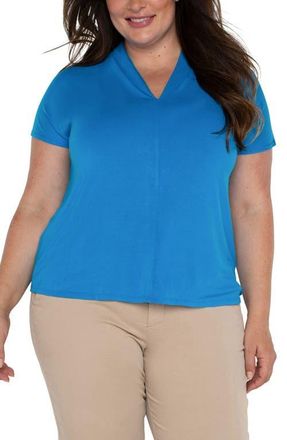 Liverpool L.A. Dolman Sleeve Top in Diva Blue at Nordstrom, Size 2X