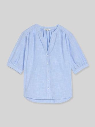 Tom Tailor Regular Fit Bluse aus reiner Baumwolle in Hellblau, Gr&ouml;&szlig;e 34