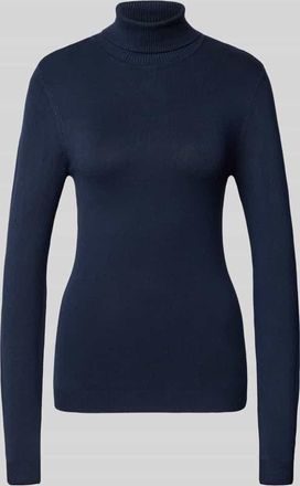 Vero Moda Slim Fit Rollkragenpullover aus Viskose-Mix Modell GLORY in Marine, Gr&ouml;&szlig;e S