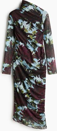 H&M Asymmetrisches Meshkleid - Purple