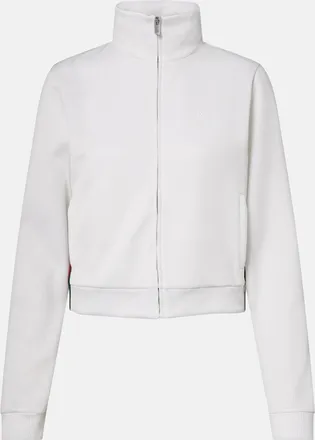 Gucci Ribbed-knit cropped sweatshirt