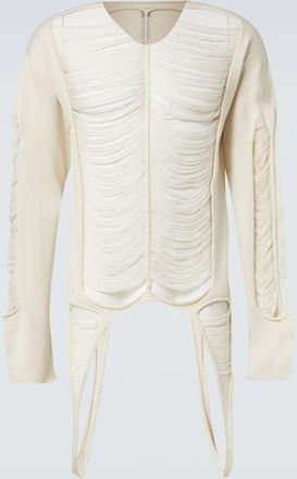 Rick Owens Pullover in lana distressed