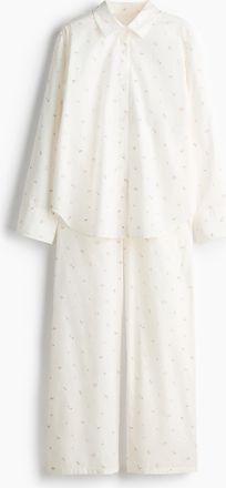 H&M Baumwollpyjama - White