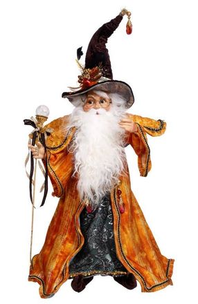 Mark Roberts North Pole Trick or Treat Wizard Elf, Medium in Orange at Nordstrom
