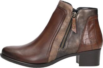 Remonte Enkellaarsjes Hak - Dames - Laarzen met Hak - Bruin - 40 EU - Schoenen