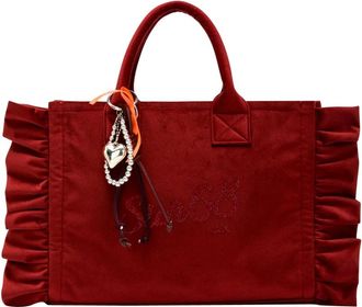 Sun 68 Cali Midi Bag Rouches Chenille - Bags - Mujer - Rojo - ONE SIZE