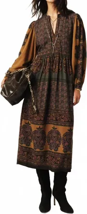 BA&SH Barley Maxi Dress In Chocolate