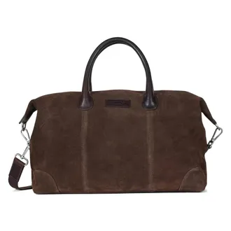 Howard London Borsa Weekender in Camoscio Milo - - Bags - Uomo - Marrone - ONE SIZE