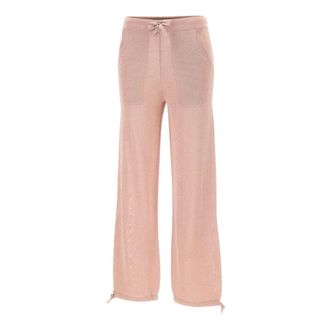 KANGRA Knitted Joggers - female - Kangra - Straight Trousers - Pink - XS - Trousers