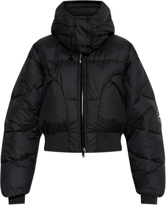 adidas by Stella McCartney Korte jas met logo - Dames - Zomerjassen - Zwart - M - Jassen