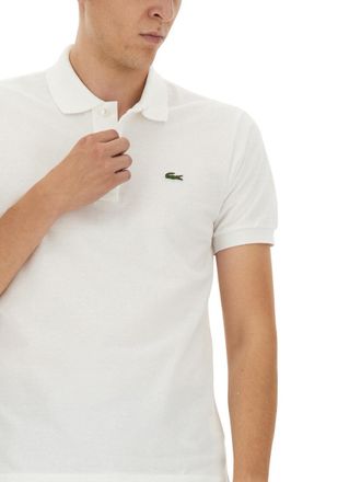 Lacoste Embroidered Logo Cotton Polo Shirt - White