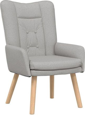 vidaXL Relaxing Chair Cloud grey 63 x 67 x 94 cm Fabric Vidaxl