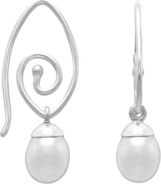Samuel B. Silver Pearl Drop Earrings