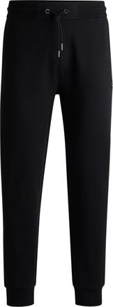 HUGO BOSS Mens Closed Hem Fleece Jogging Bottoms in Black 001 - Size Medium