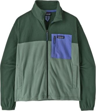 Patagonia Micro D Patch Pocket Jacket Fleecejacke f&uuml;r Damen | gr&uuml;n