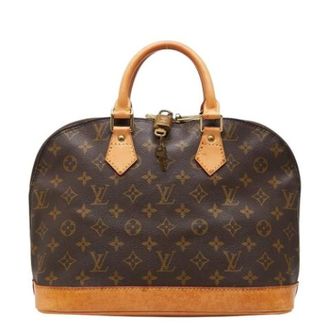 Louis Vuitton Pre-owned Vintage Canvas Handbag - Dames - Pre-owned - Bruin - Maat: ONE Size Leer