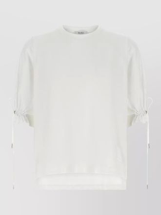Max Mara mxmvest drawstring raglan high low hem top