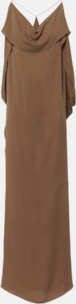 Khaite Dandora draped silk gown