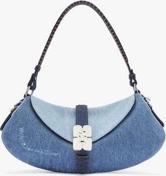 Ganni Blue B-Kat Bag in Denim