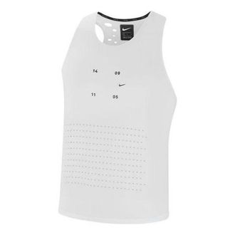 Nike Mens Nike TECH PACK Running White Vest CJ5771-100