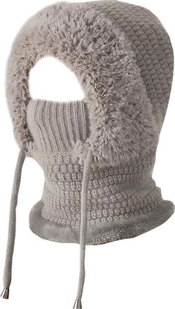 Generic 3 in 1 Beanie Hat for Women, Warm All in One Hat and Scarf Thermal Winter Hats Windproof Balaclava for Skiing Hiking Outdoor Activities