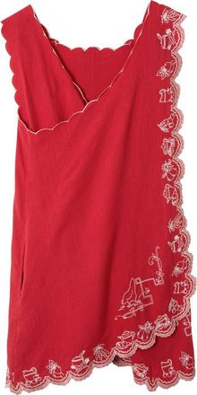 Damson Madder Natalina Embroidered Sleeveless Dress at Nordstrom, Size 16 Us