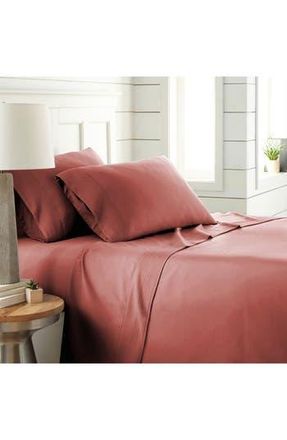 Southshore Fine Linens Premium Collection Pleated Extra Deep Pocket Sheet Set in Marsala at Nordstrom Rack, Size Full