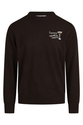 MC2 Saint Barth Black Wool Cashmere Blend Crewneck Light Sweater