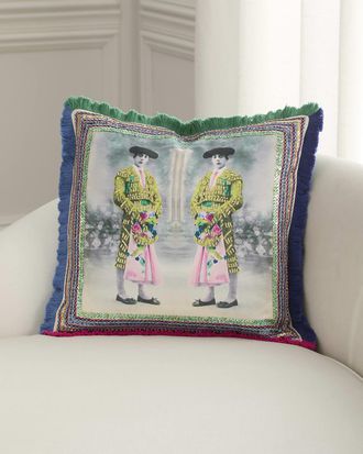 Christian Lacroix Torero Twins Decorative Pillow, 20 Square