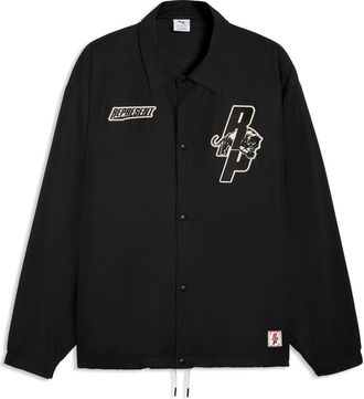 Puma x Represent Coachs Jacket in Puma Black at Nordstrom, Size Xx-Large