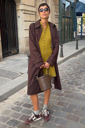 Maeve Faux Leather Cinched Bucket Bag