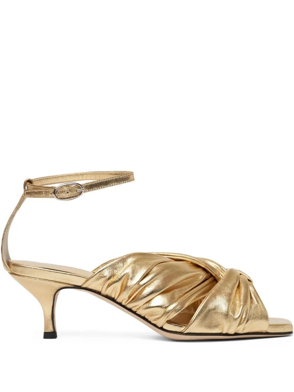 サンダル・ミュール SCAROSSO FW21 Sutton Gold Elaphe (SUTTONPUMPGOLELAP) Sutton Gold Elaphe High Heels for Women | Scarosso®