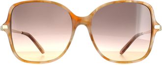 Ferragamo Square Blonde Havana Grey Gradient SF990SR