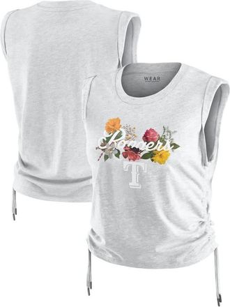 WEAR by Erin Andrews Womens WEAR by Erin Andrews Heather Gray Texas Rangers Cinched Tank Top at Nordstrom, Size Xx-Large