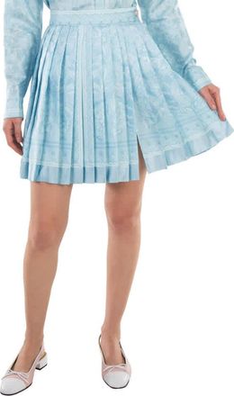 Versace Barocco Print Silk Mini Skirt